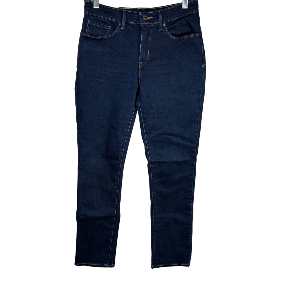 Levi's Mid‎ Rise Skinny Jeans Dark Wash Denim Women's Size 8
